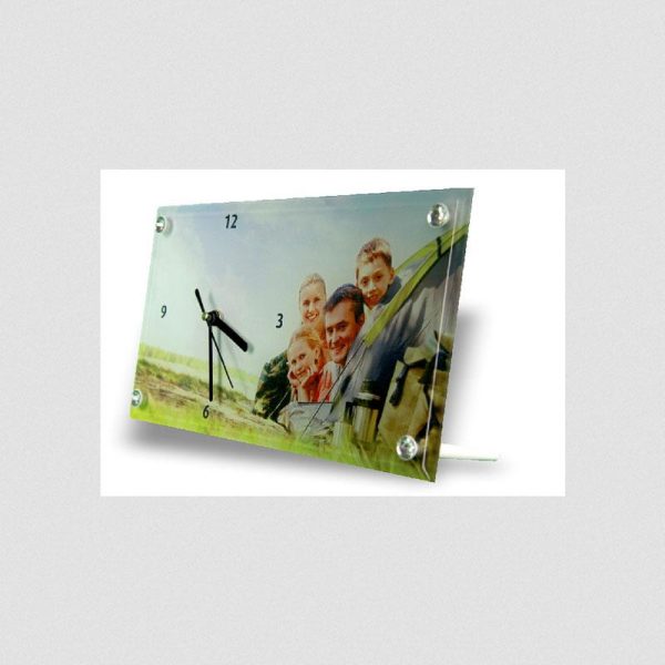 Relógio Retangular em Vidro Personalizado - Image 2