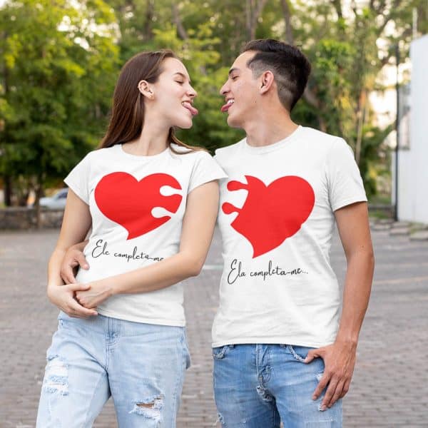 T-Shirt Casal Ele e Ela