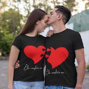 Conjunto T-Shirt Casal Ele e Ela