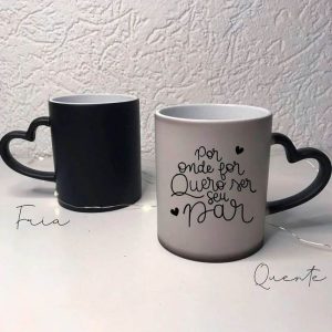 Caneca Mágica Alça Coração