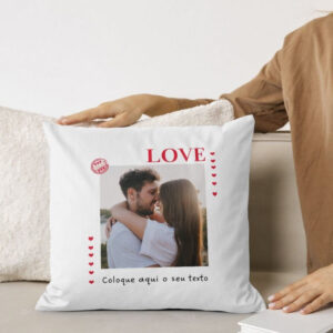 Almofada I Love You personalizada