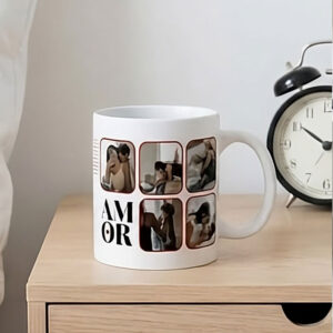 caneca 8 fotos e texto